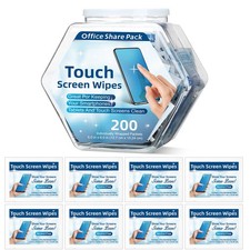 200 Pack Touch Screen Pre Moistened Lens Computer Electronic Screen Individua... picture