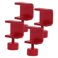 4Pcs Adjustable 3D Printer Bed Clamps Red Aluminum Alloy Durable Clips picture