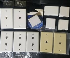 LOT OF 12 🆕🔥BULK Outlet Dual Single RJ11 Phone Telephone Wall Plate Jack F81 picture