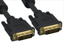25ft DVI-D Digital Dual Link 24+1 24 AWG Cable Gold-Plate EMI LCD LED TV Monitor picture