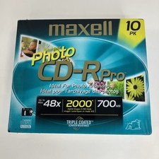 Maxell Photo CD-R Pro 700mb Professional Quality 10 Pack - NEW SEALED picture