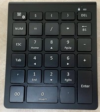 Lekvey Bluetooth Number Pad 28-Key Wireless Numeric Keypad for Laptop PC Black picture
