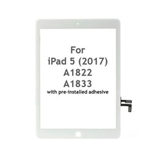 White Touch Screen Digitizer Replacement Glass For iPad 5 A1822 A1823 picture