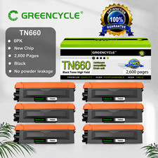 6PK TN660 TN-660 Toner Cartridge For Brother DCP-L2520DW DCP-L2540DW HL-L2300D picture