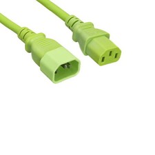 2FT-10FT Red Blue Green Color-Coded Extension Power Cord C13/C14 18AWG 10A 250V picture