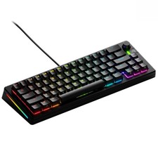 GLORIOUS GMMK 3 65% Custom Mechanical Keyboard Black Rotary Knob RGB Backlit picture