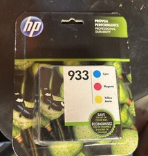 Genuine HP N9H56FN 933 Cyan, Magenta and Yellow Ink Cartridges - EXP Mar 2018 picture