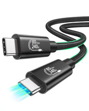 80Gbps USB4 Cable for Thunderbolt 5 Cable 5FT, High Speed USB C Cable, 120Gbps B picture