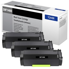 3pk Compatible High Yield Black Toner Printer Cartridge for Lexmark 501H 50F1H00 picture