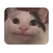 Funny Cat Mouse Pad - Cute Cat Desk Accessory, Meme, Animal Lovers, Office picture
