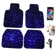 Starlight Floor Mats for Car, LED Fiber Optic Mats with App Control, Universal picture