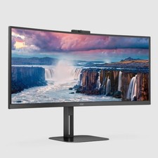 AOC CU34V5CW 34'' Monitor Curved Ultra Wide WQHD 3440x1440P Adjustable Stand picture