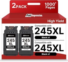 245XL Ink Cartridge for Canon 245XL Black Ink PG-245XL (2 Pack) picture