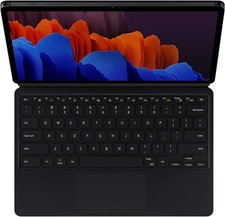 Samsung Galaxy Tab S7+ Book Cover Keyboard EF-DT970UBEVZW Black | Open Box picture