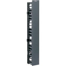 Panduit WMPVF45E Cable Manager Cable Manager Black 1 Pack 45U Rack Height picture