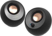 Creative Pebble V3 Minimalistic 2.0 USB-C Desktop Speakers with USB Audio, Clear picture
