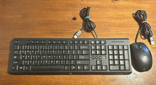HP USB Wired Keyboard SK-2085 & Mouse N910U TESTED WORKS used condition picture