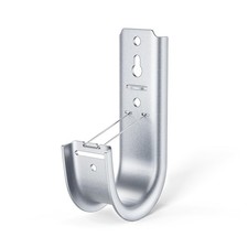 2 Inch Galvanized Steel J-Hooks with Retainer Clips, 100 Pack picture