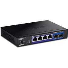 6-Port Unmanaged Multi-Gig Switch, 4 x 2.5GBASE-T Ports, 2 x 10G SFP+ Ports F... picture