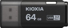 KIOXIA Flash Memory USB 3.2 Gen 1 KLU301A064GK Cap Type 64GB Black JPN picture