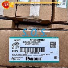 50PCS NEW For Panduit NetKey NK688MBU NK688MAW Cat6 Keystone Jack Module picture