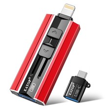 512GB Flash Drive iPhone iPad Photo Backup External Memory No App Red EATOP picture