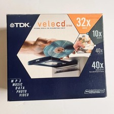 TDK VeloCD Internal CD Burner Rewrite Drive 321040 Rewritable 2001 W/CD Blender picture