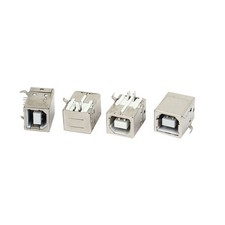 4Pcs USB-B Type Right Angle PCB Socket Female Connector picture