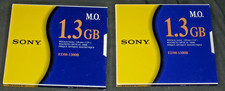 LOT OF 2 USED  MAGNETO OPTICAL DISK  SONY EDM-1300B  1.3GB EACH picture