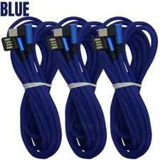 3 Pack 6Ft 90-Degree Angle USB Charging Cable For iPhone 11 XR 8 7 Charger Cord picture