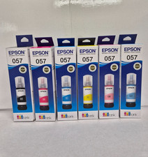 Genuine Epson 057 Ink Bottle 6 Color Pack Set or L8050 L18050 / FAST & SAFE picture
