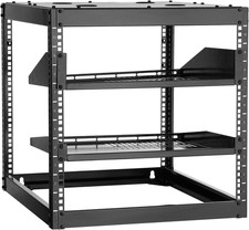 10U Server Rack, Open Frame Network Rack,4-Post Floor Standing or Wall Mounted, picture