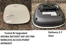 Lot of 2 ARUBA INSTANT IAP-207 RW WIRELESS ACCESS POINT APIN0207 Tested & Upgrad picture