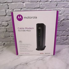 Motorola 16x4 Cable Modem 686 Mbps Model MB7420, Black - Tested ✅ picture