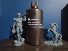Elegoo 8K Water Washable 3D Resin Photopolymer Resin 405Nm - Space Grey picture