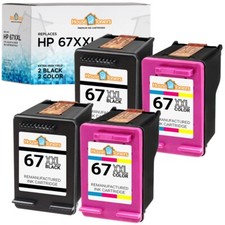 Fits HP 67 HP 67XL HP 67XXL Ink Cartridge Envy 6052 6458 6058 6075 6455 6452 Lot picture