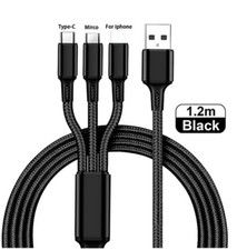 3 in 1 Fast USB Charging Cable Universal Multi Function Cell Phone Charger Cord picture