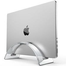 Acrylic Vertical Laptop Stand for Desk,Acrylic Invisible Desktop Notebook Doc... picture