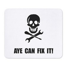 CafePress Pirate Fix It Skull Mousepad  (1456073778) picture