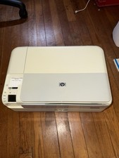 HP Photosmart C4580 All-In-One Inkjet Printer Used with Power cord, sftwre disk picture