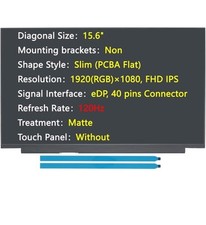 Grade A+ New Screen Replacement for LM156LFGL 01 02 03 04 05, NV156FHM-NX1 15.6” picture