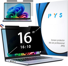PYS Magnetic Laptop Privacy Screen 16 Inch 16:10 Ratio - Computer Monitor Screen picture