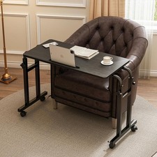 Adjustable Overbed Table Rolling Laptop Desk Heavy Duty 47 Inch Wide Recliner picture