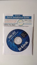 D-Link Dlink DWL-122 USB Wireless CD-ROM Driver Disc Windows 98 ME 2000 XP 2003 picture