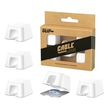 Maveek Magnetic Cable Clips L(φ0.31'') White 5 Pack picture