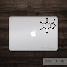 Caffeine Molecule - Computer Laptop Vinyl Decal Sticker Macbook Bumper Window  picture
