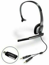 Plantronics Audio 610 Mono Headband Computer Corded Headset with USB Adapter NEW picture