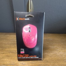 blackweb 6-Button Wireless Mouse Pink, Adjustable DPI, Scroll Wheel picture