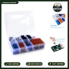 102pcs Heatsink Kit with Adhesive Tape for Raspberry Pi & Electronics Cooling picture