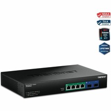 TRENDnet 6-Port 2.5G GaN Power PoE++ Switch with 10G SFP+ Ports (240W), picture